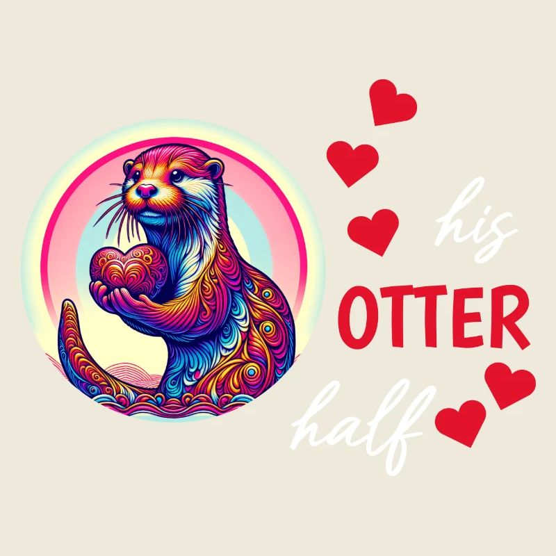 Otter half liebe geschenk