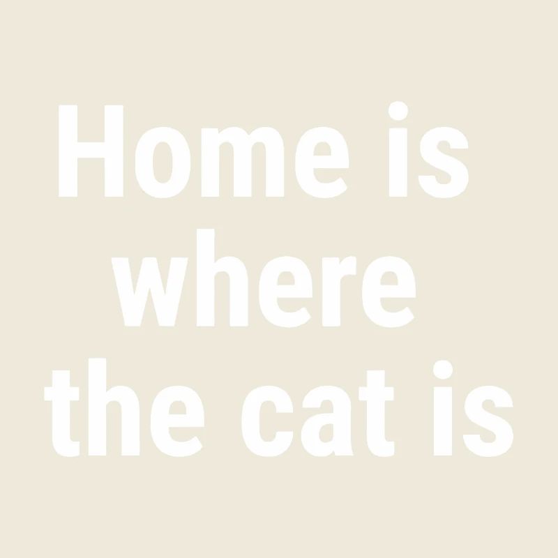 La maison, c’est là où le chat est blanc