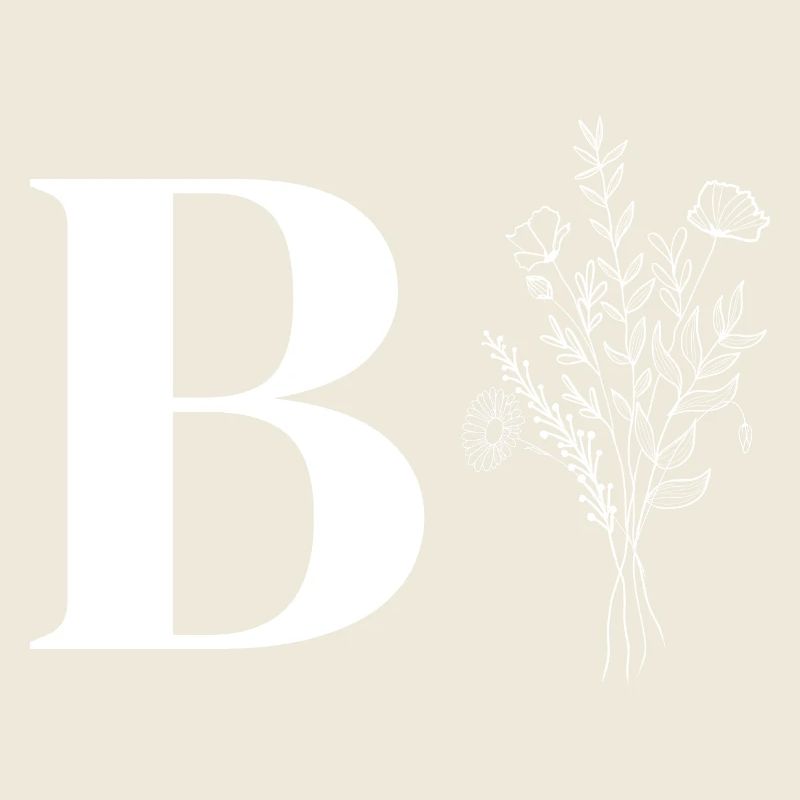 Minimalistische Blumen