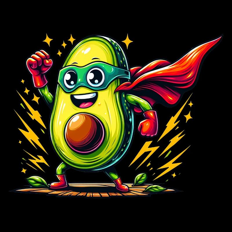 Avocado-Rächer mit Power-Punch