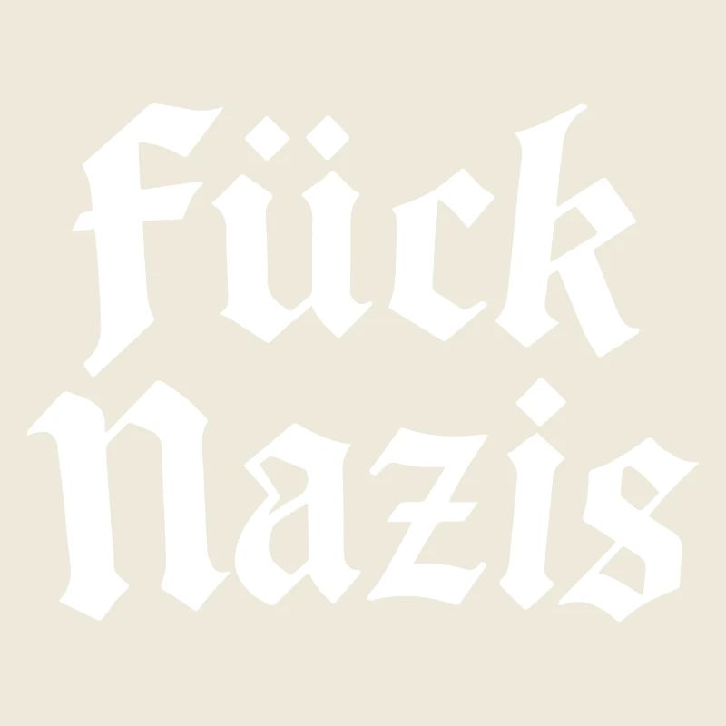 Merde aux nazis | Motif typographique antifasciste