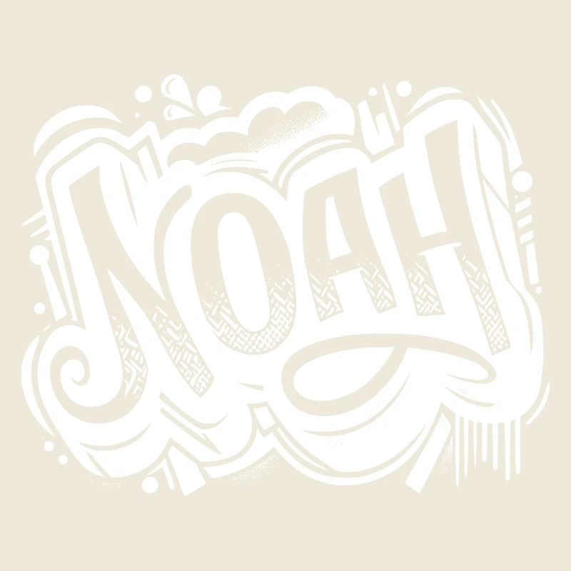 Noah Name Vorname Graffiti