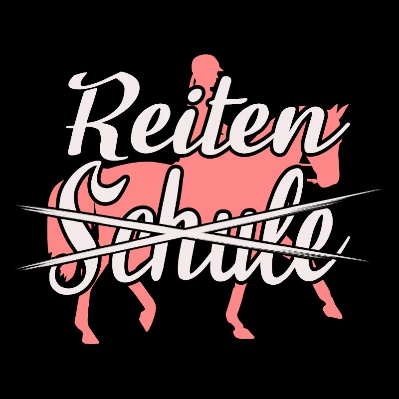 Reiten Statt Schule Reiterin Geschenkidee