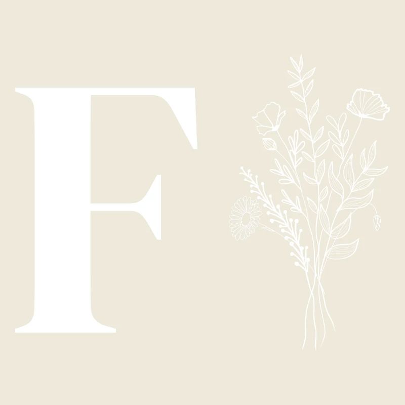 Minimalistische Blumen