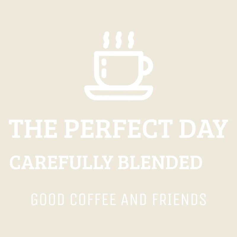 Perfekter Tag Kaffee und Freunde