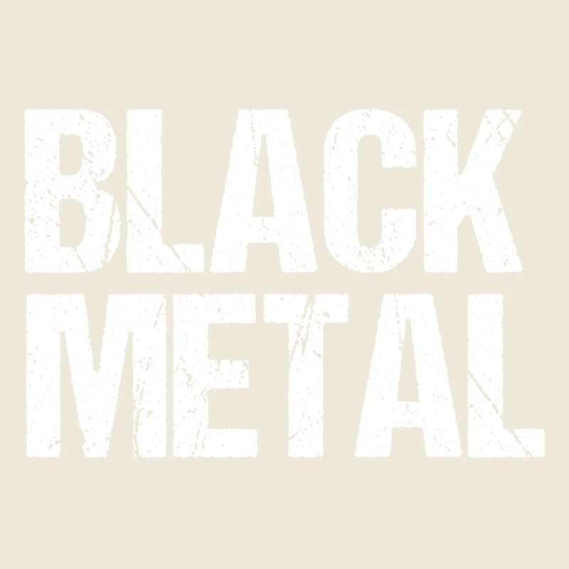 Black Metal Belasteter Text