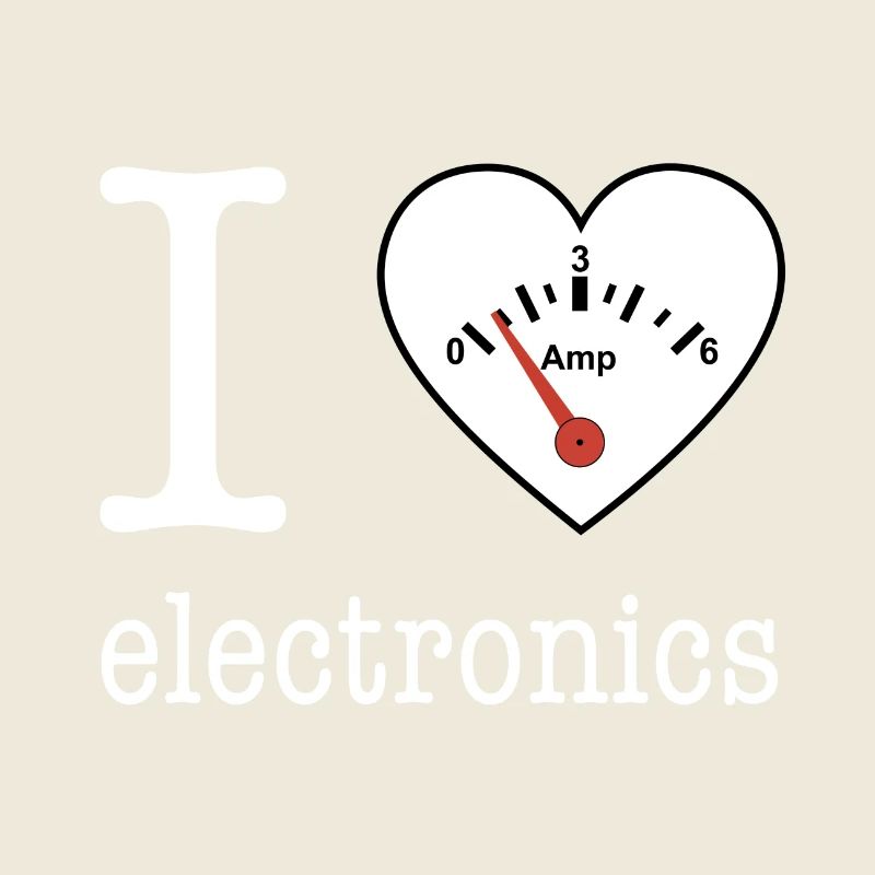 I love Electronics - électronique / idée cadeau