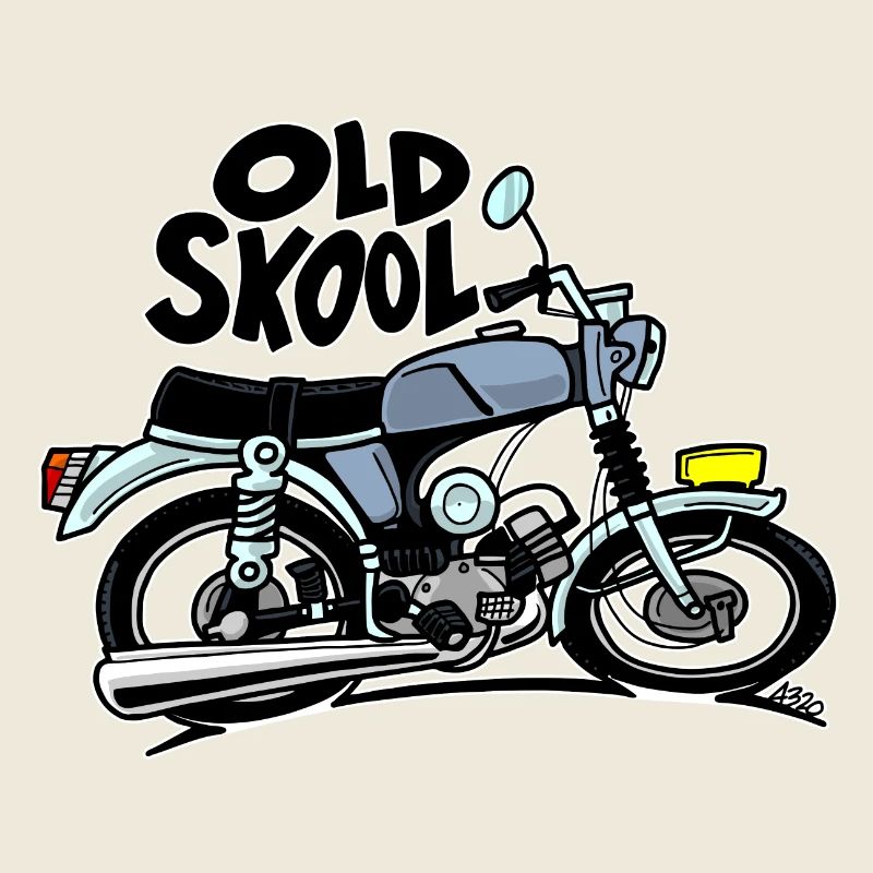 0897 Moped 50cc Farbe ALTE SKOOL