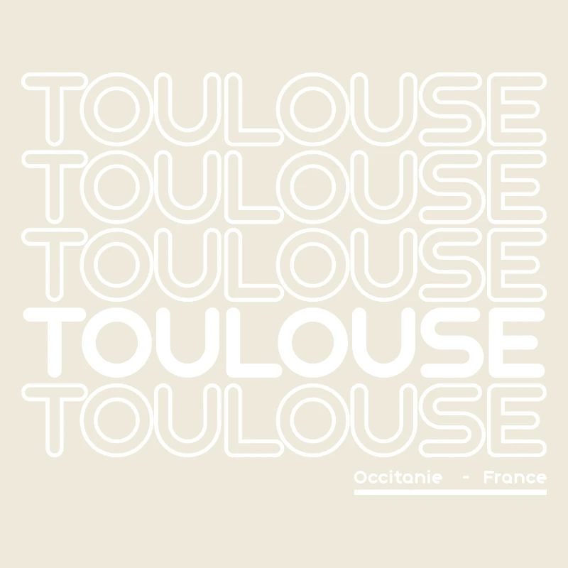 Lettrage néon de Toulouse
