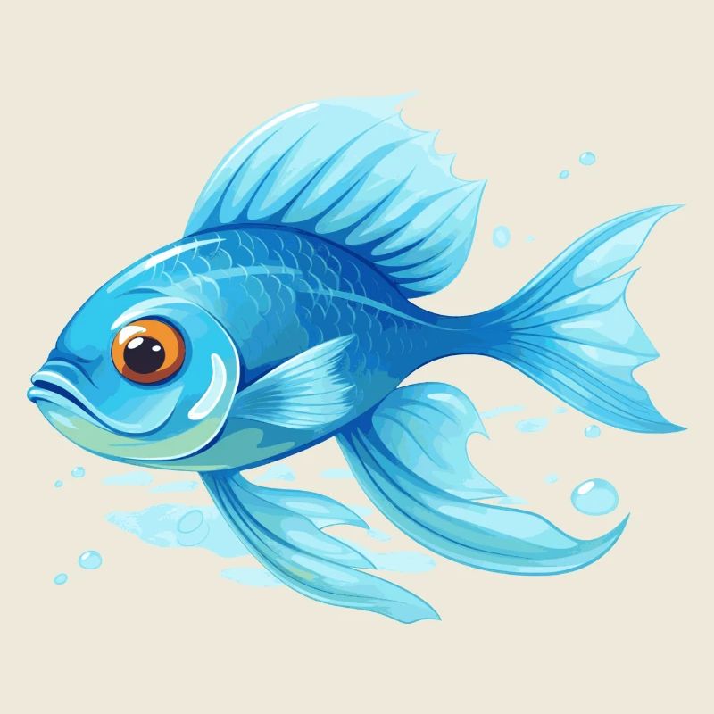 blauer Fisch