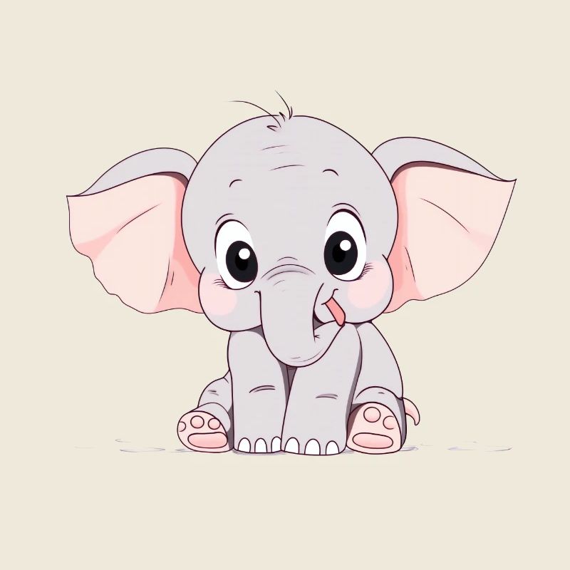 Süßer kleiner Elefant