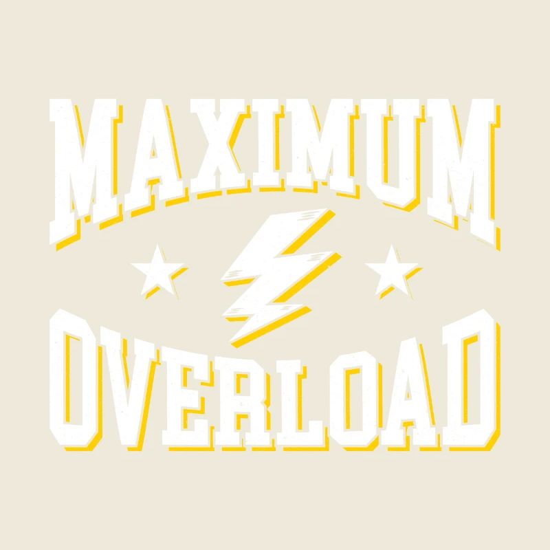 Maximum Overload Bold Retro Print