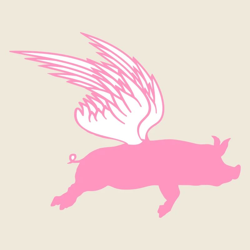 Wenn Fliegende Flügel Flug Schweine Fliegen können