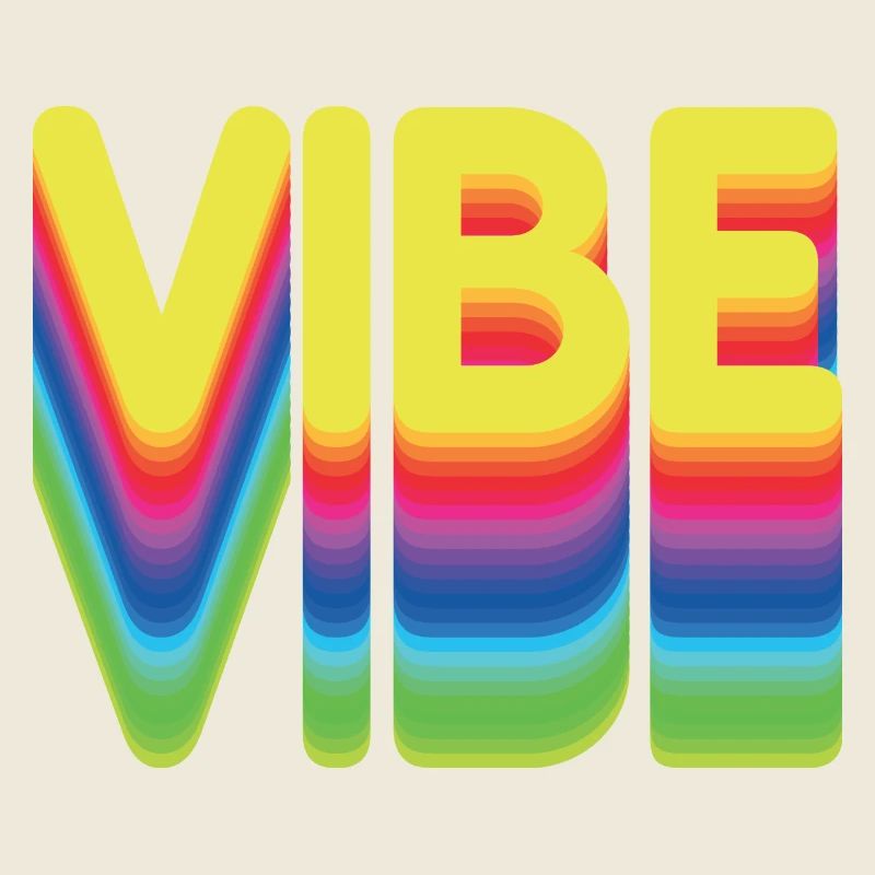 Nur gute Vibes - retro style