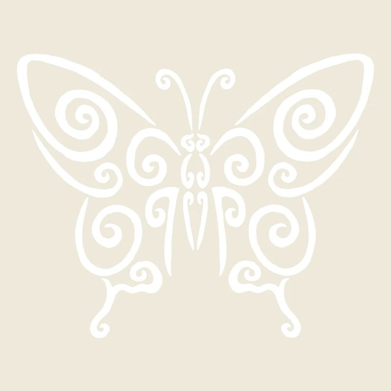 Symbole d'un papillon blanc