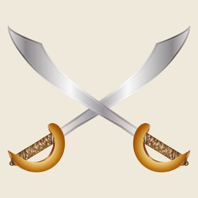 Sabres de pirates croisés – Thème d’aventure classique