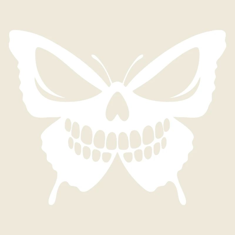 Conception complexe de crâne de papillon