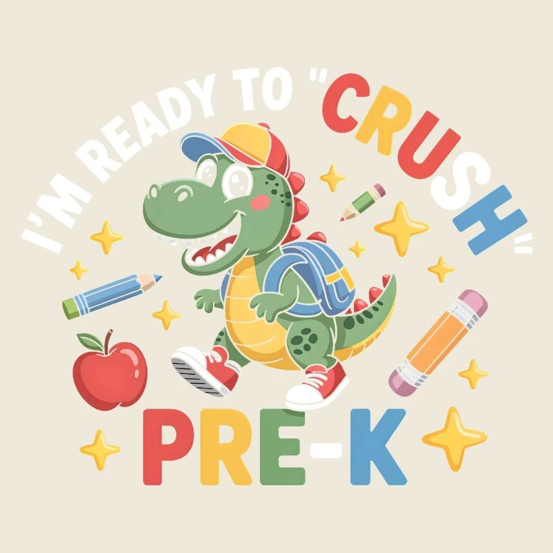 Bereit, Pre K Dinosaurier zu zerquetschen