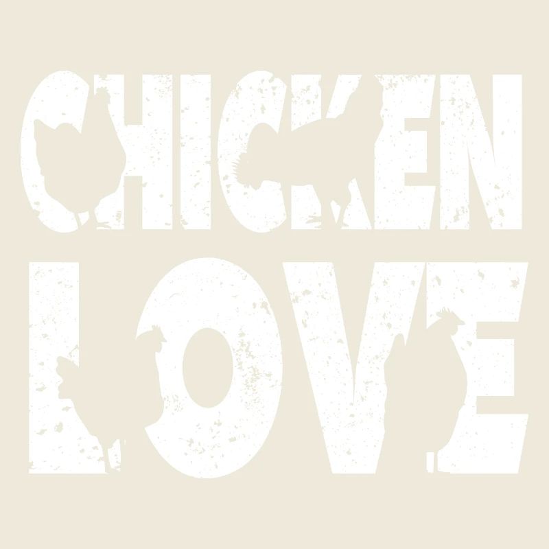 Poulet Amour Graffiti Design