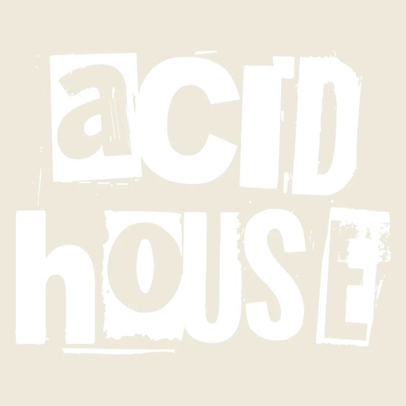 Acid House Grunge Typographie Tee