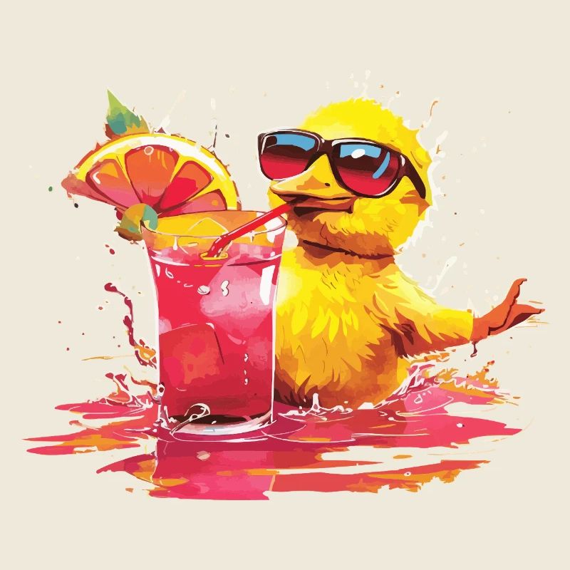 Fille cool avec cocktail et lunettes de soleil