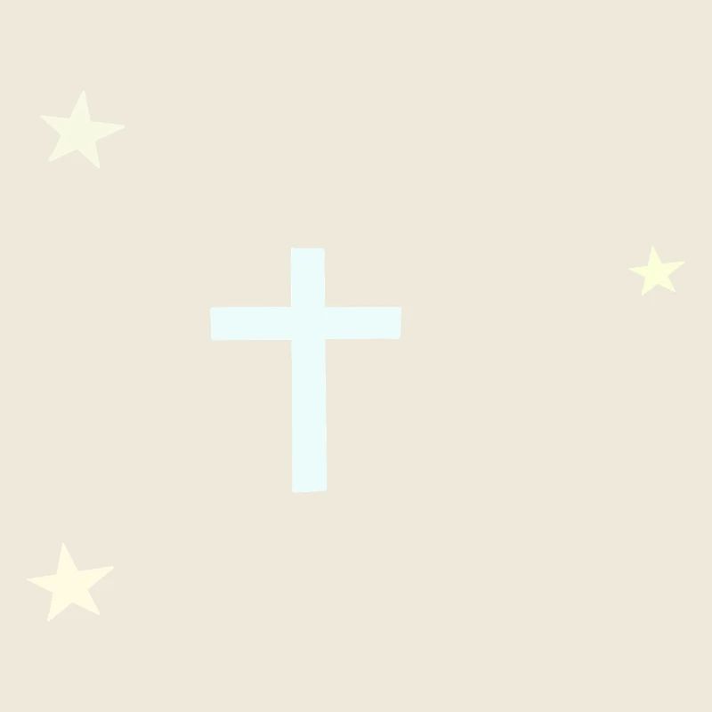 Celestial Cross with Stars