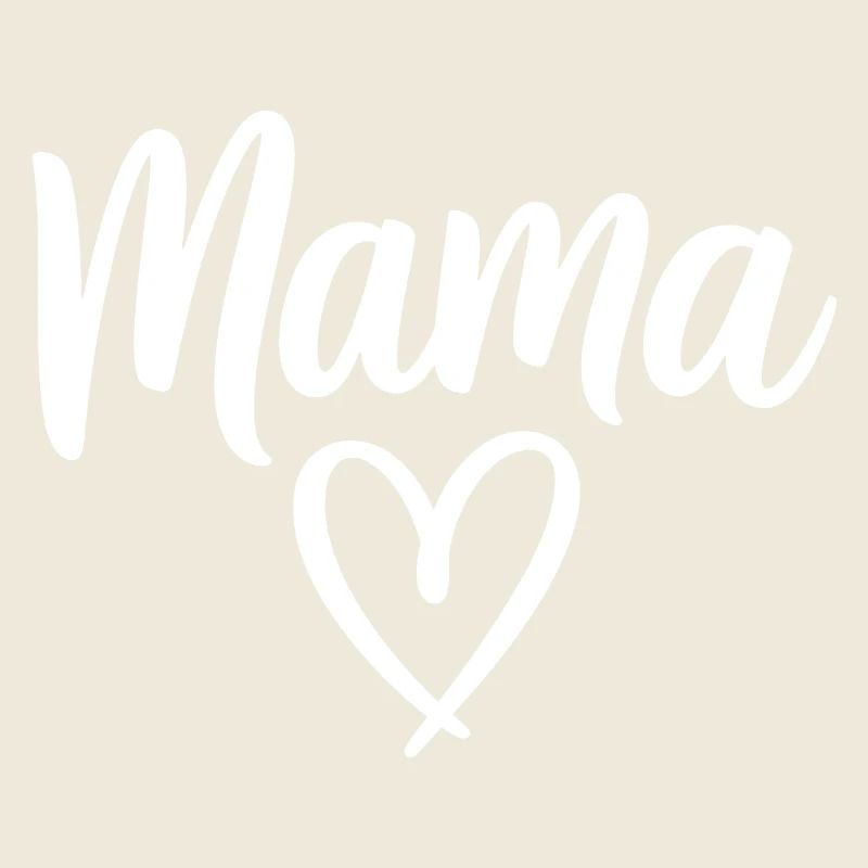 Mama Heart Skript Handgeschriebene Liebe