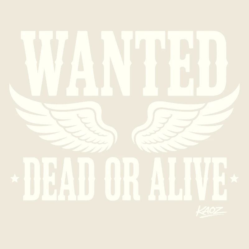 Wanted Dead or Alive mit Flügeln