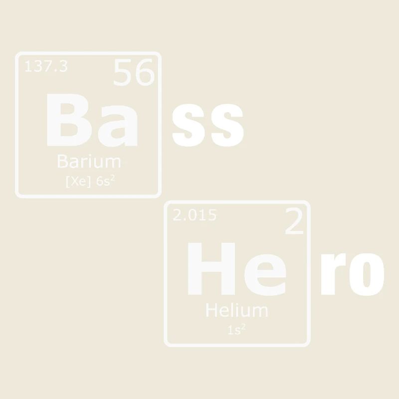 Bass Hero PSE Periodensystem Elemente Nerd