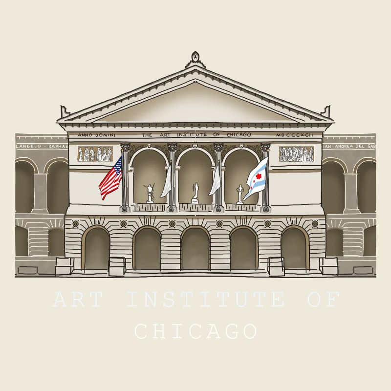 Chicago, musée d’art dessiné à la main