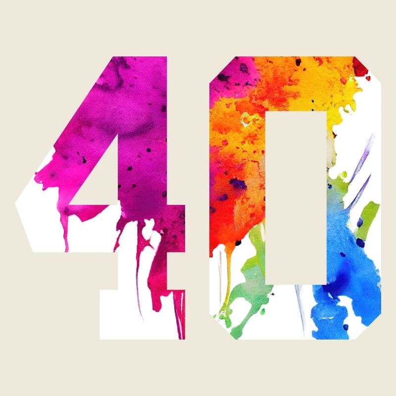 NUMMER 40 JAHRE ALT 40. GEBURTSTAG