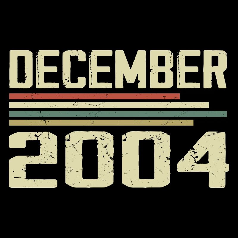 Décembre 2004 Vintage Rétro Anniversaire