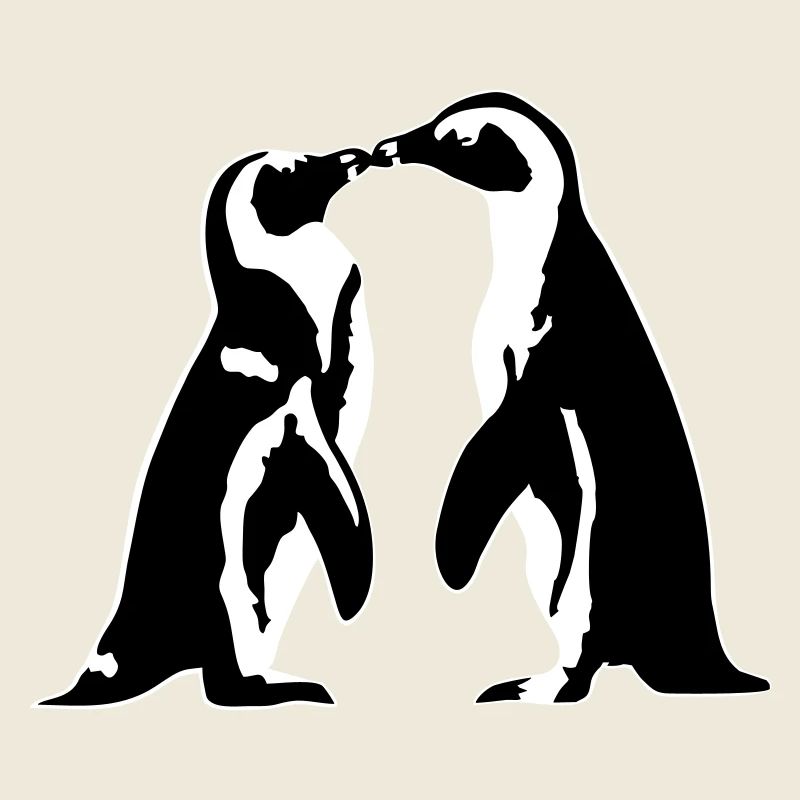 Verliebte Pinguine