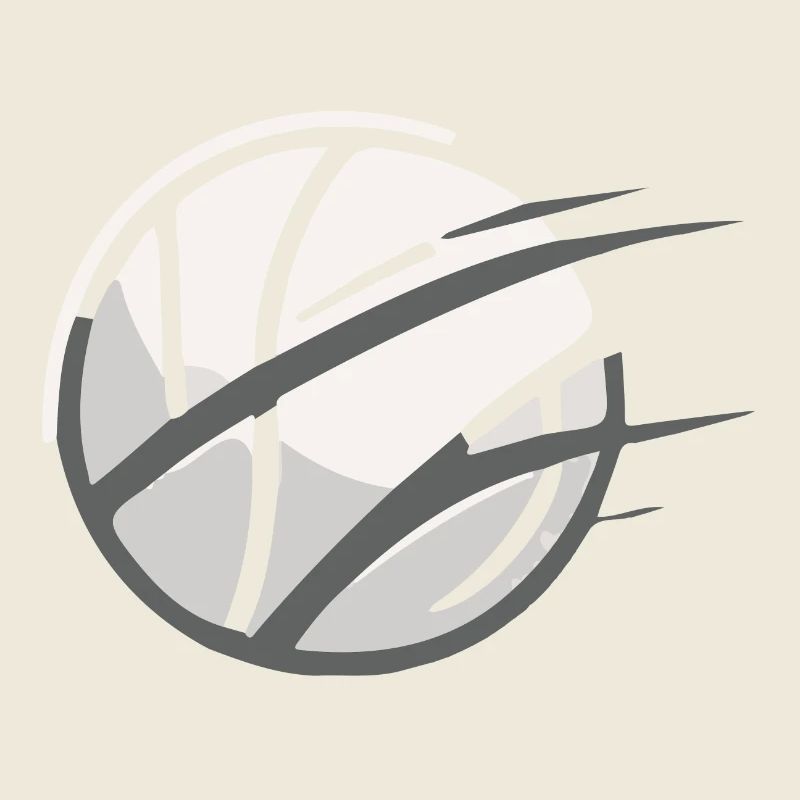 Volleyball - minimalistisches Logo