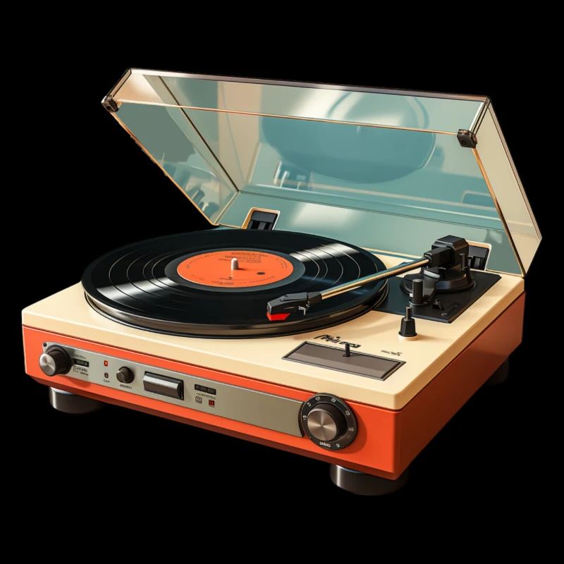 Retro Turntable 60s 70s Vinyl Vintage