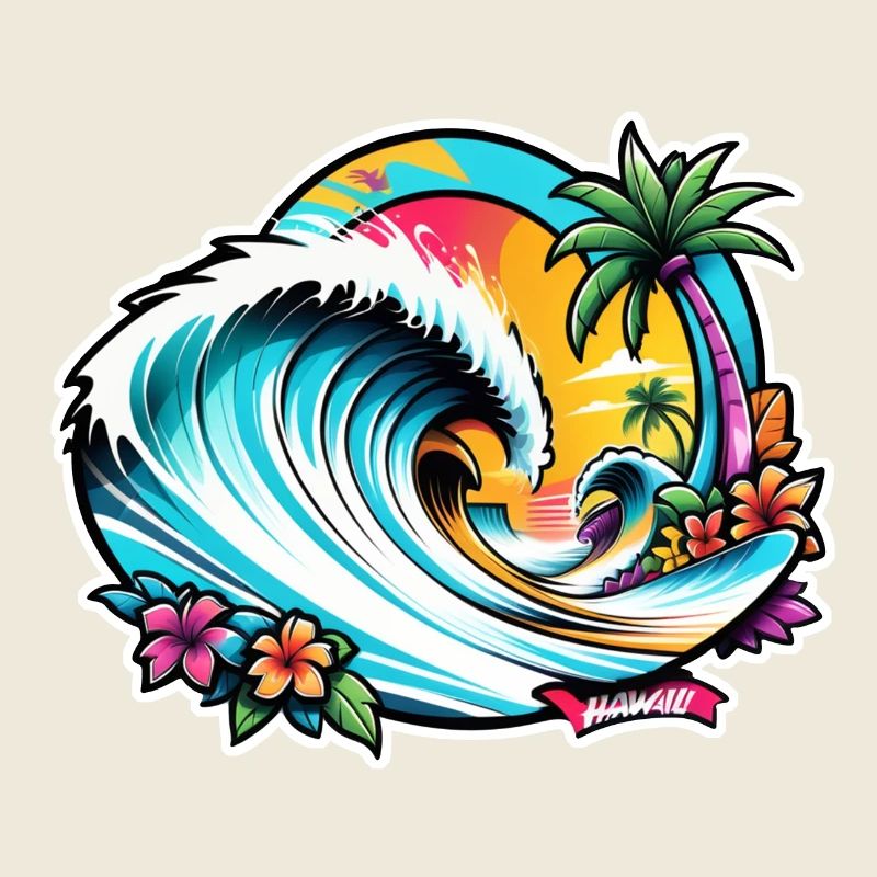 surf plage palmier soleil vacances