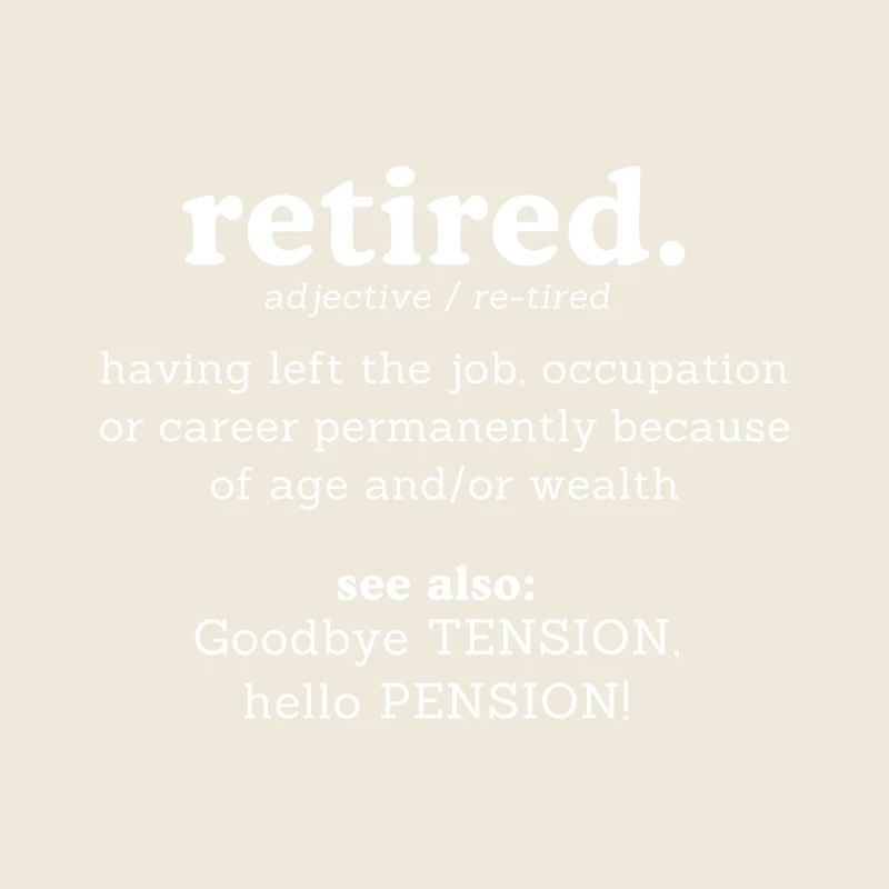 Dictionary Retirement Bye Bye Suspense Hello Retirement.