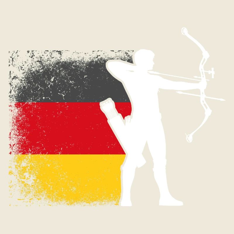 Bogenschütze Deutschland Flagge Bogenschießen