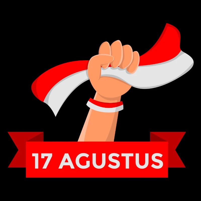 Rouge Blanc Drapeau Indonésien 17 Agustus