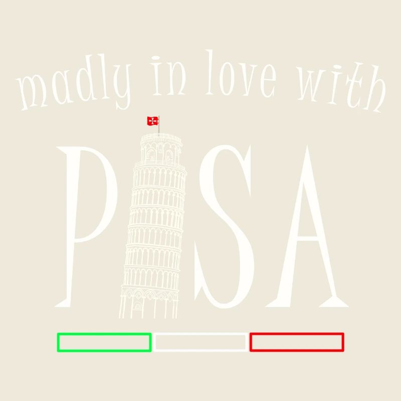 In love with Pisa, hand drawing, leaning tower