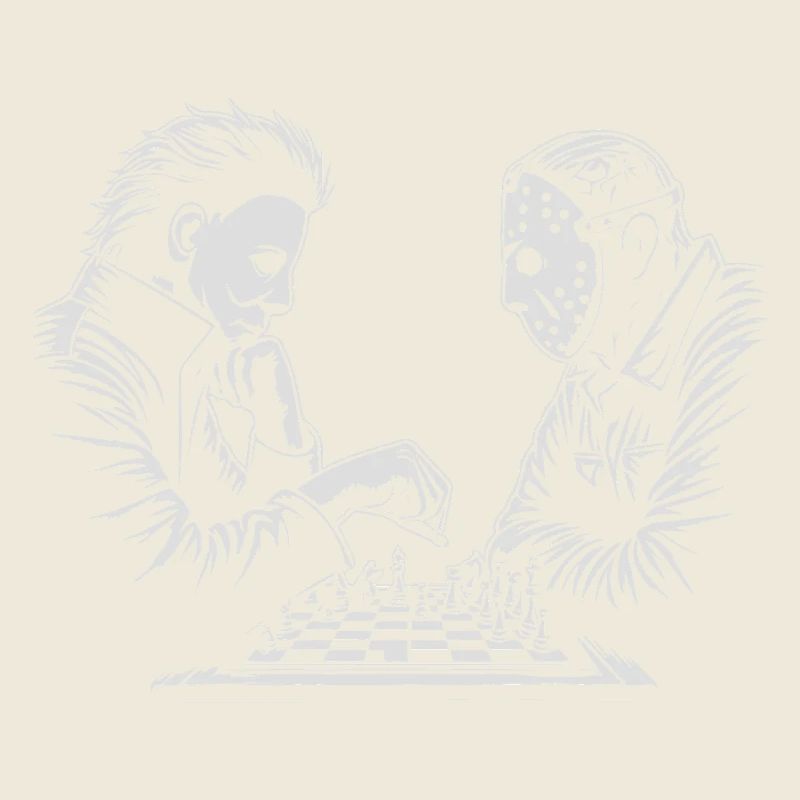 Illustration de match d’échecs étrange