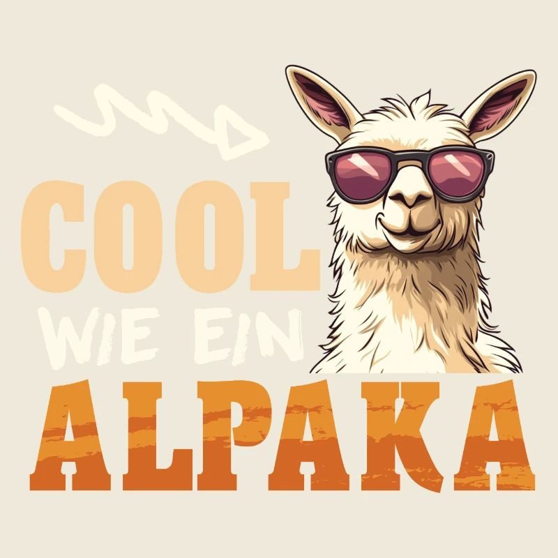 Alpaca Fan COOL AS AN ALPACA Llama Funny