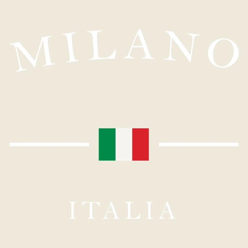 Milan Italy Logo Noir