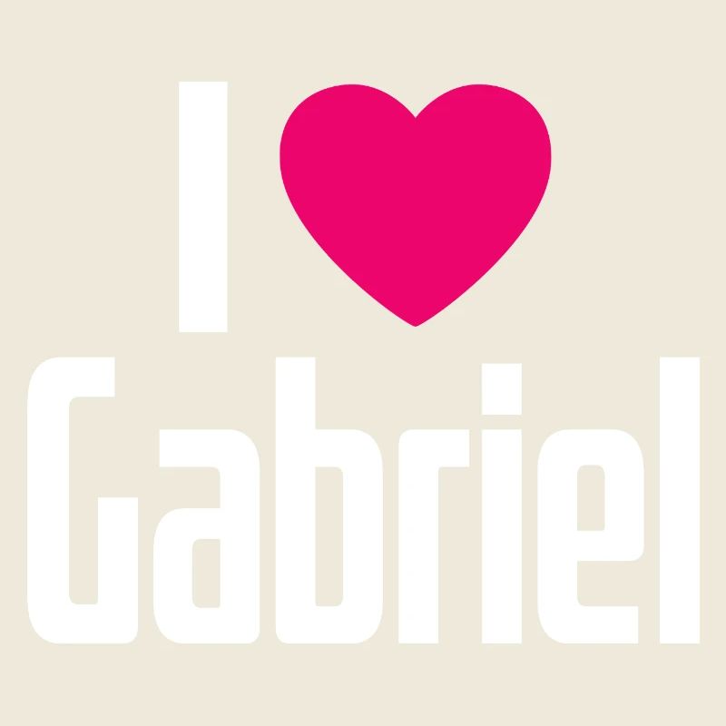I Love Gabriel Pinkes Herz Ich liebe Gabriel