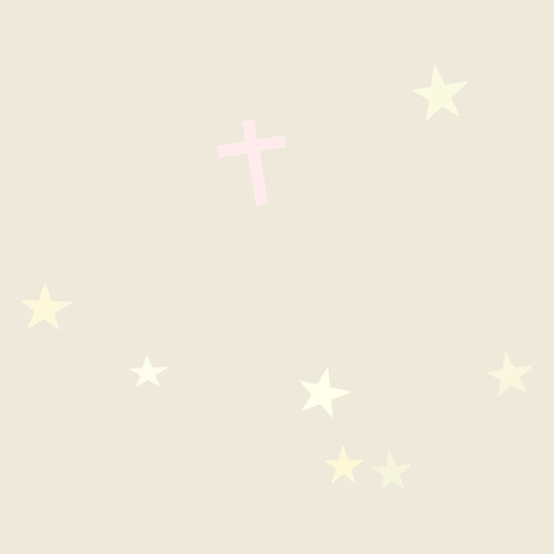 Croix dans le ciel étoilé