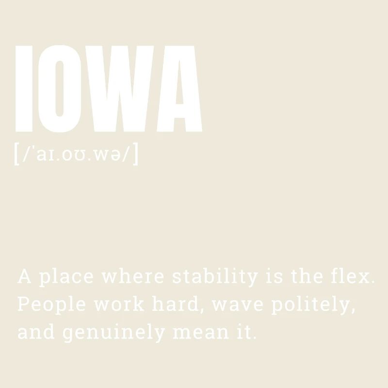 Iowa Bold Typography Statement