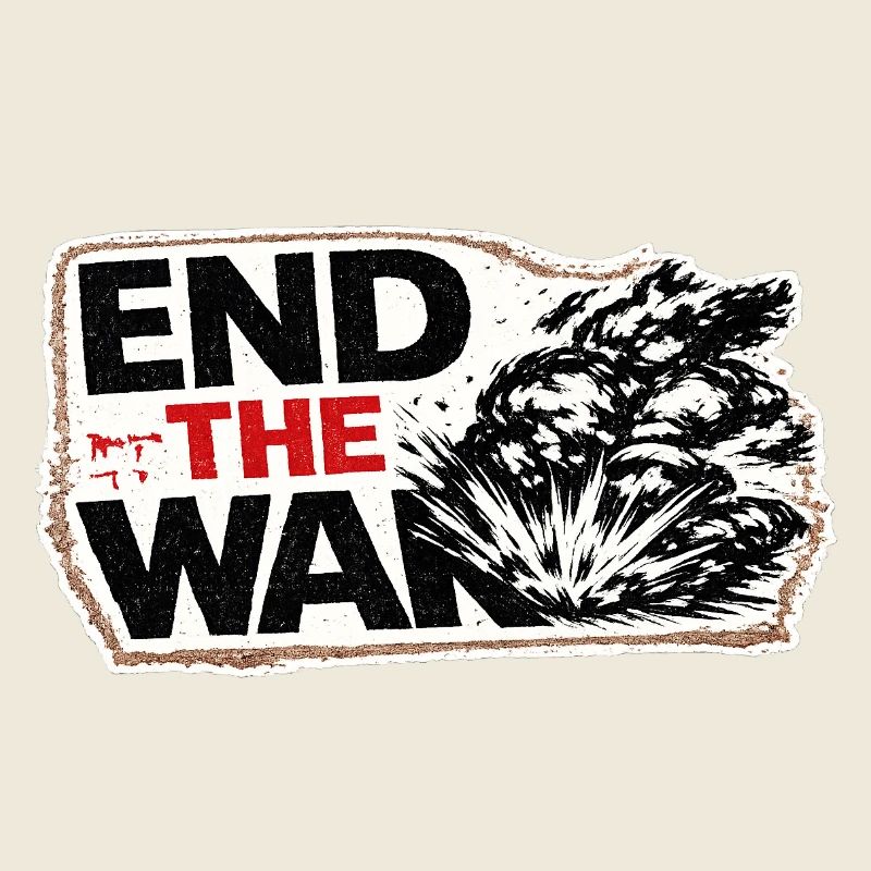 War No More – Sticker Peace & Humanity 