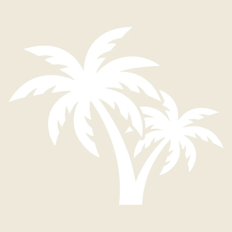 Plage symbole de Palm Tree