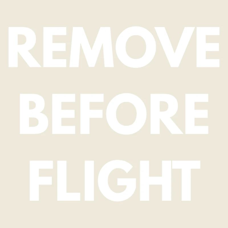 REMOVE BEFORE FLIGHT