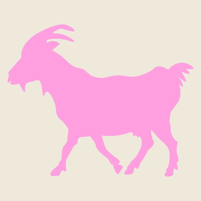 Ziege rosa G.O.A.T.